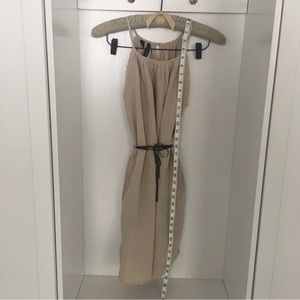 Mango casual linen summer dress with pockets, size XS